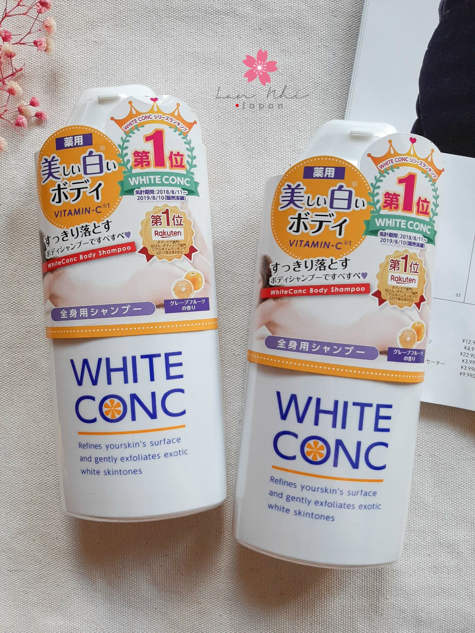 Sữa tắm trắng white conc – JP