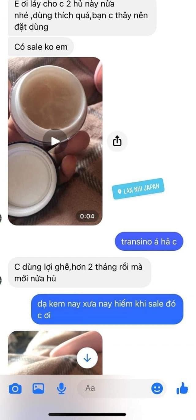  Kem dưỡng transino 