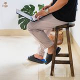  Ghế đôn gỗ thông FEGO mặt tròn vân gỗ nổi trang trí decor 