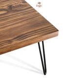  Bàn trà gỗ thông chân sắt hairpin 