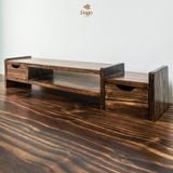  Kệ màn hình kết hợp ngăn kéo gỗ thông tự nhiên FEGO 