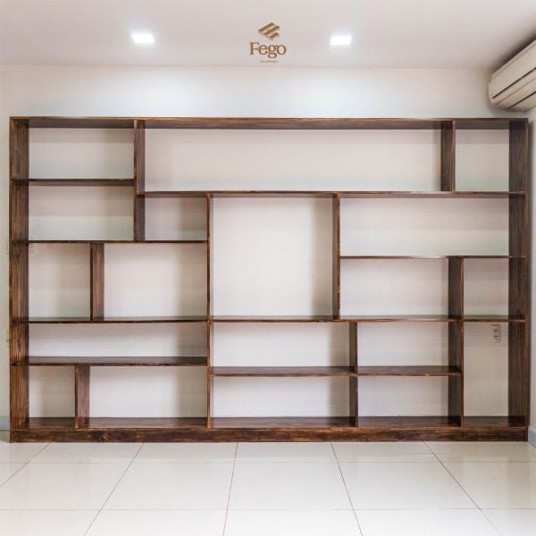  Kệ sách gỗ tự nhiên kích thước lớn FEGO 