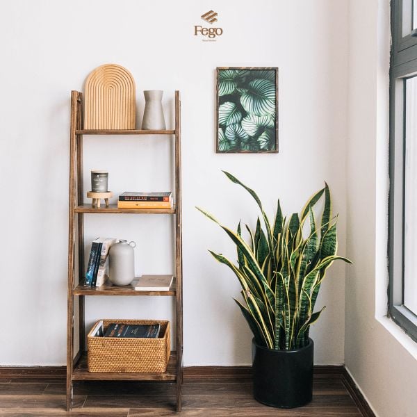  Kệ harmon 4 tầng FEGO gỗ thông tự nhiên 
