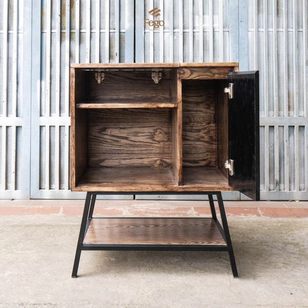  Kệ decor đa năng, kệ đĩa than gỗ tự nhiên FEGO 