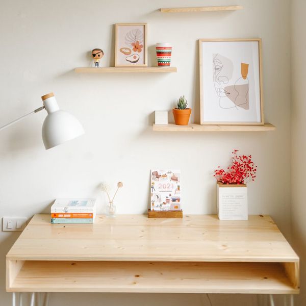  Bàn Harmon / Bàn làm việc có ngăn bàn chân sắt hairpin 