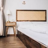  Giường gỗ thông tự nhiên nâu rustic 1m6 FEGO 