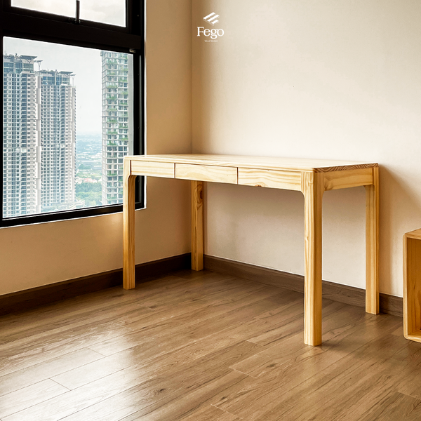  BÀN LÀM VIỆC CỔ ĐIỂN CHÂN GỖ CÓ NGĂN KÉO 