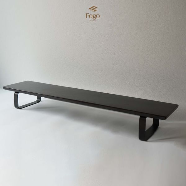  Kệ màn hình chân sắt gỗ tần bì FEGO 