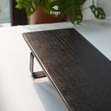  Kệ màn hình chân sắt gỗ tần bì FEGO 