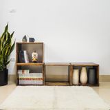  Kệ sách Puzzle gỗ thông tự nhiên Fego 