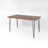  Bàn Rustic 3.8 / Bàn làm việc / bàn ăn chân sắt gỗ thông tự nhiên sơn màu rustic 