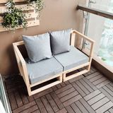  Ghế sofa một tay kèm đệm 