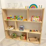  Giá sách basic 90x90x20cm gỗ thông tự nhiên 