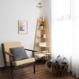  Kệ thang góc tường chữ A gỗ thông tự nhiên 5 tầng 
