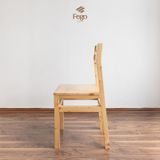  Ghế gỗ làm việc không tay tựa gỗ thông tự nhiên 