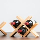  Kệ gỗ để rượu vang FEGO/ Giá để chai rượu vang bàn ăn, phòng bếp 