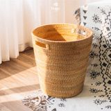  Sọt mây đan FEGO có tay cầm đựng quần áo, đồ chơi, decor sử dụng ở phòng khách, phòng ngủ 