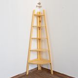  Kệ thang góc tường chữ A gỗ thông tự nhiên 5 tầng 