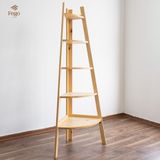  Kệ thang góc tường chữ A gỗ thông tự nhiên 5 tầng 