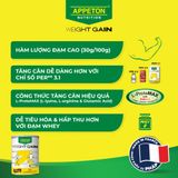  Sữa Appeton Weight Gain cho Người lớn hương Chocolate lon 900g - Thùng 6 lon 