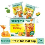  Thùng Trà Tearoma hòa tan vị Tắc mật ong hộp 196g (14 gói x 14g) (Thùng 24 Hộp) 