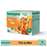  Trà Tearoma hòa tan vị Đào hộp 196g (14 gói x 14g) 