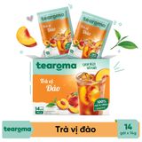  Trà Tearoma hòa tan vị Đào hộp 196g (14 gói x 14g) 