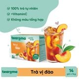  Trà Tearoma hòa tan vị Đào hộp 196g (14 gói x 14g) 