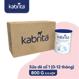  Sữa dê Kabrita số 1 (0-12 tháng) - Thùng 6 lon 800g 