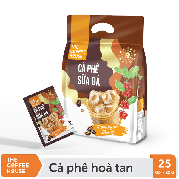  Thùng Cà phê sữa đá hoà tan - 25 gói x 22g 