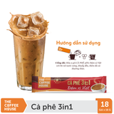  Cà phê 3IN1 Đậm vị Việt - The Coffee House (18 gói x 16 g) 