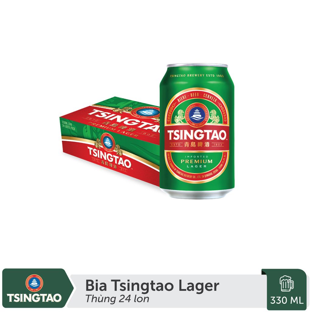  Tsingtao Classic Lager Beer thùng 24 lon 