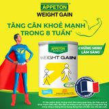  Sữa Tăng Cân Appeton Weight Gain cho Người lớn hương Vanilla lon 450g - Thùng 12 lon 