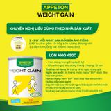  Sữa Tăng Cân Appeton Weight Gain cho Người lớn hương Vanilla lon 450g - Thùng 12 lon 