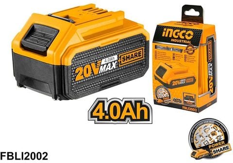  20V/4.0AH Pin Lithium-Ion FBLI2002 INGCO 