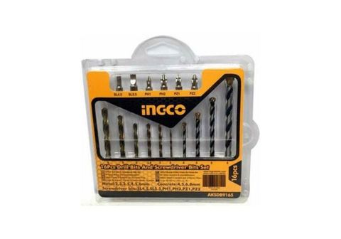  Bộ 16 khoan kim loại, bắn vít AKSDB9165 INGCO 