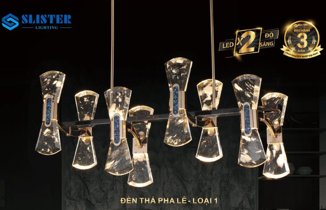 Đèn thả pha lê 2366/8L