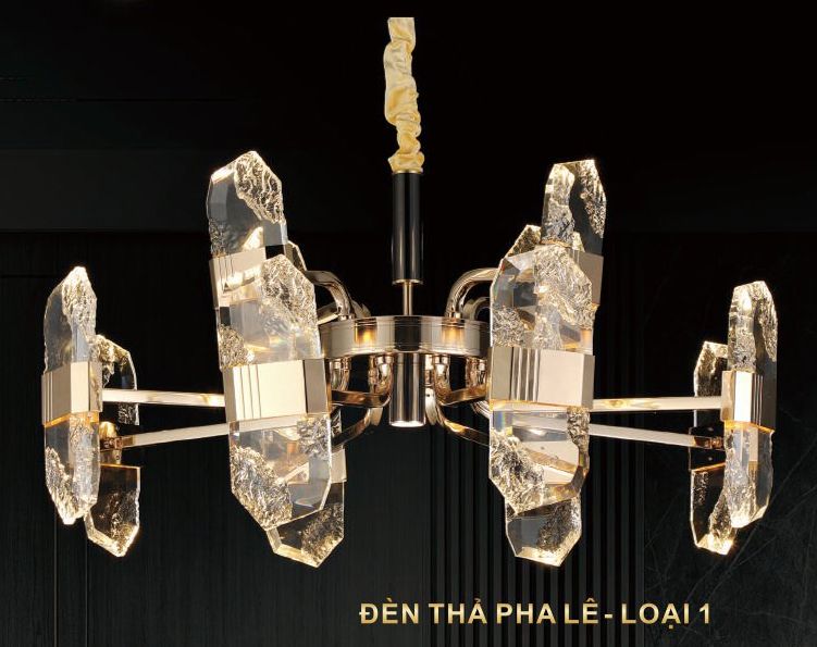 Đèn thả pha lê 2368/8+4