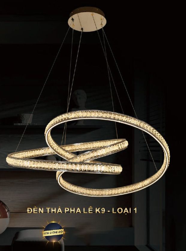 Đèn thả pha lê 6017-160D