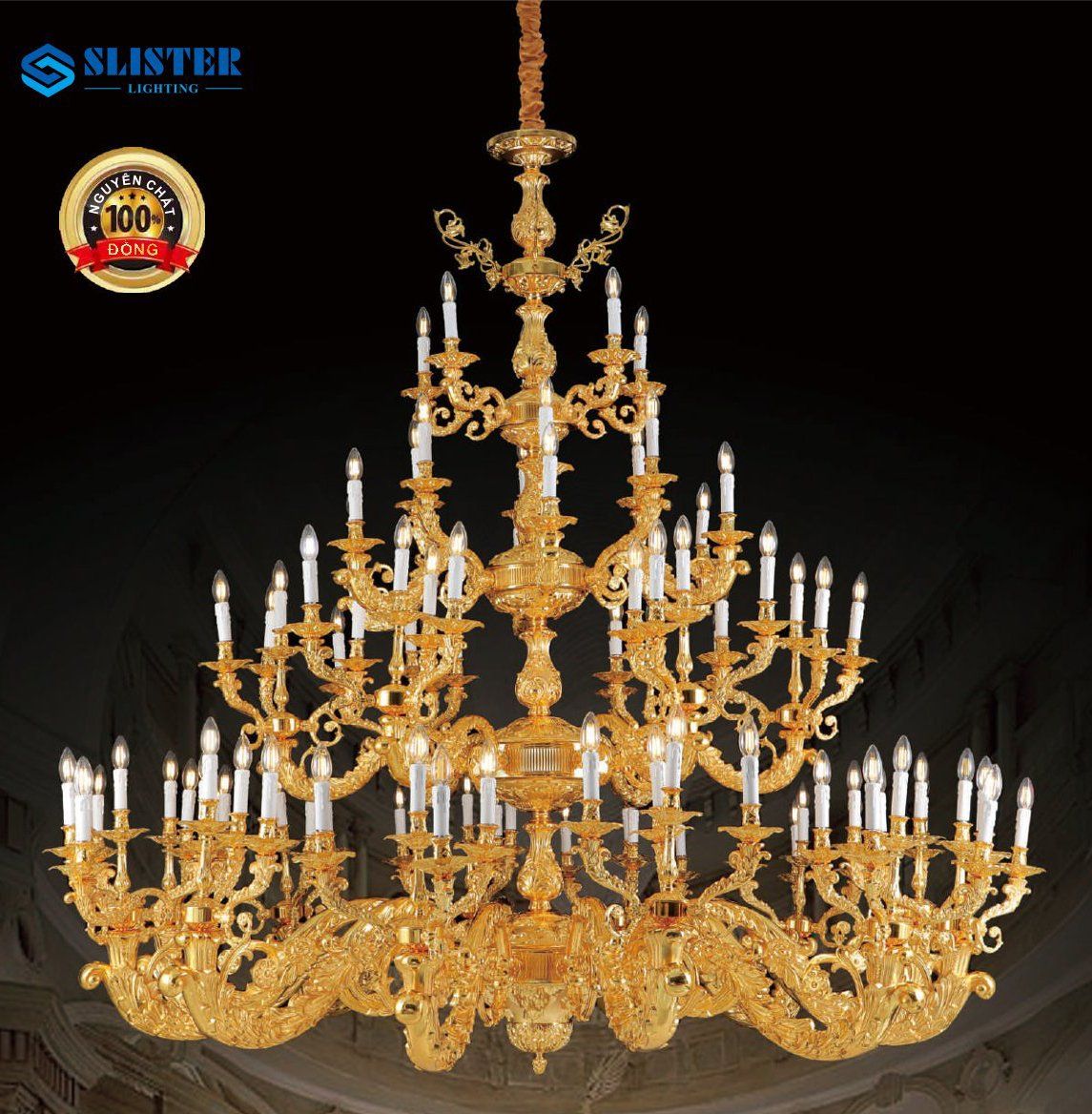 Đèn chùm đồng 6816/89