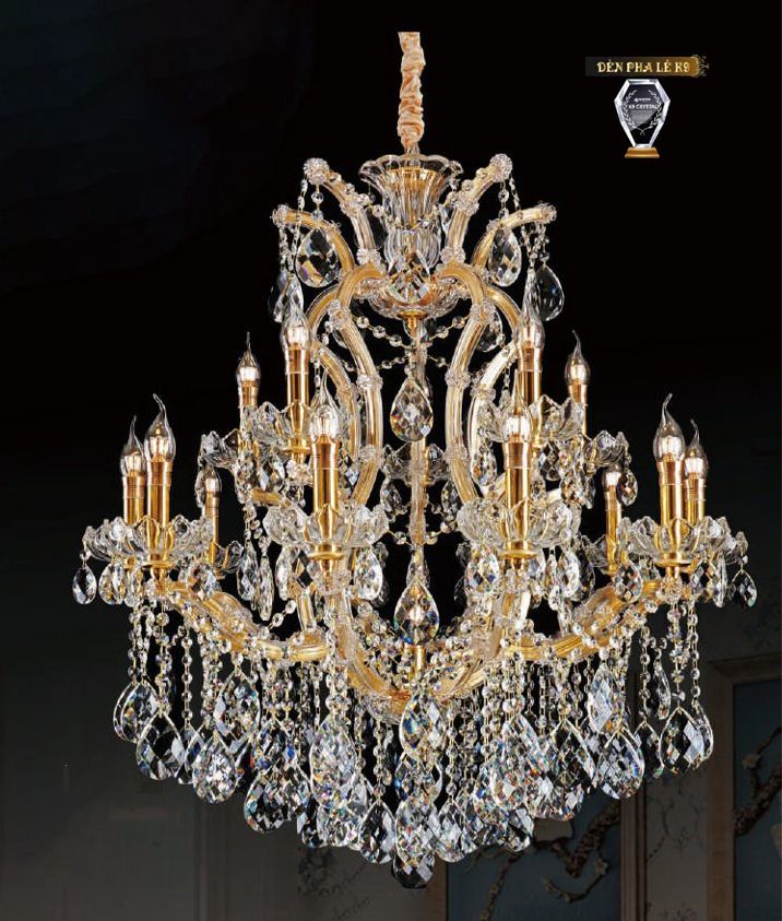 Đèn chùm pha lê nến 7009/10+5+1