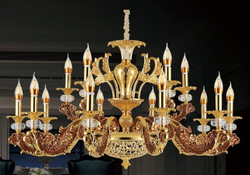 Đèn chùm đồng 8016-10+5