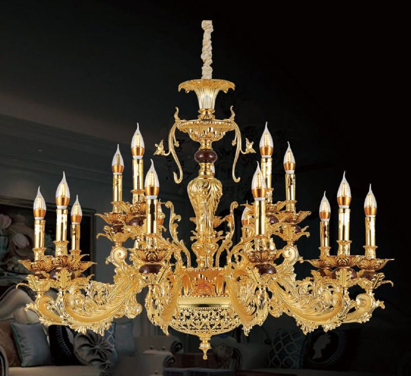 Đèn chùm đồng 8017-10+5