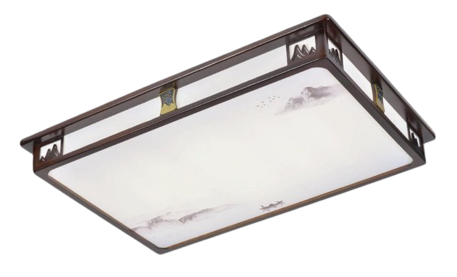 Đèn Ốp Trần Gỗ 8023-1000*700