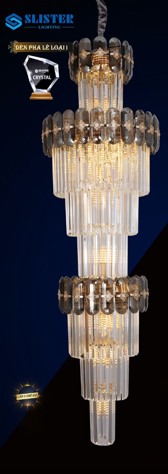 Đèn chùm pha lê 8091