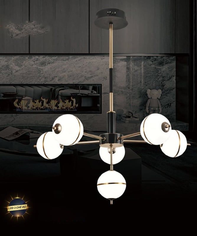 Đèn chùm led 8122/5+1