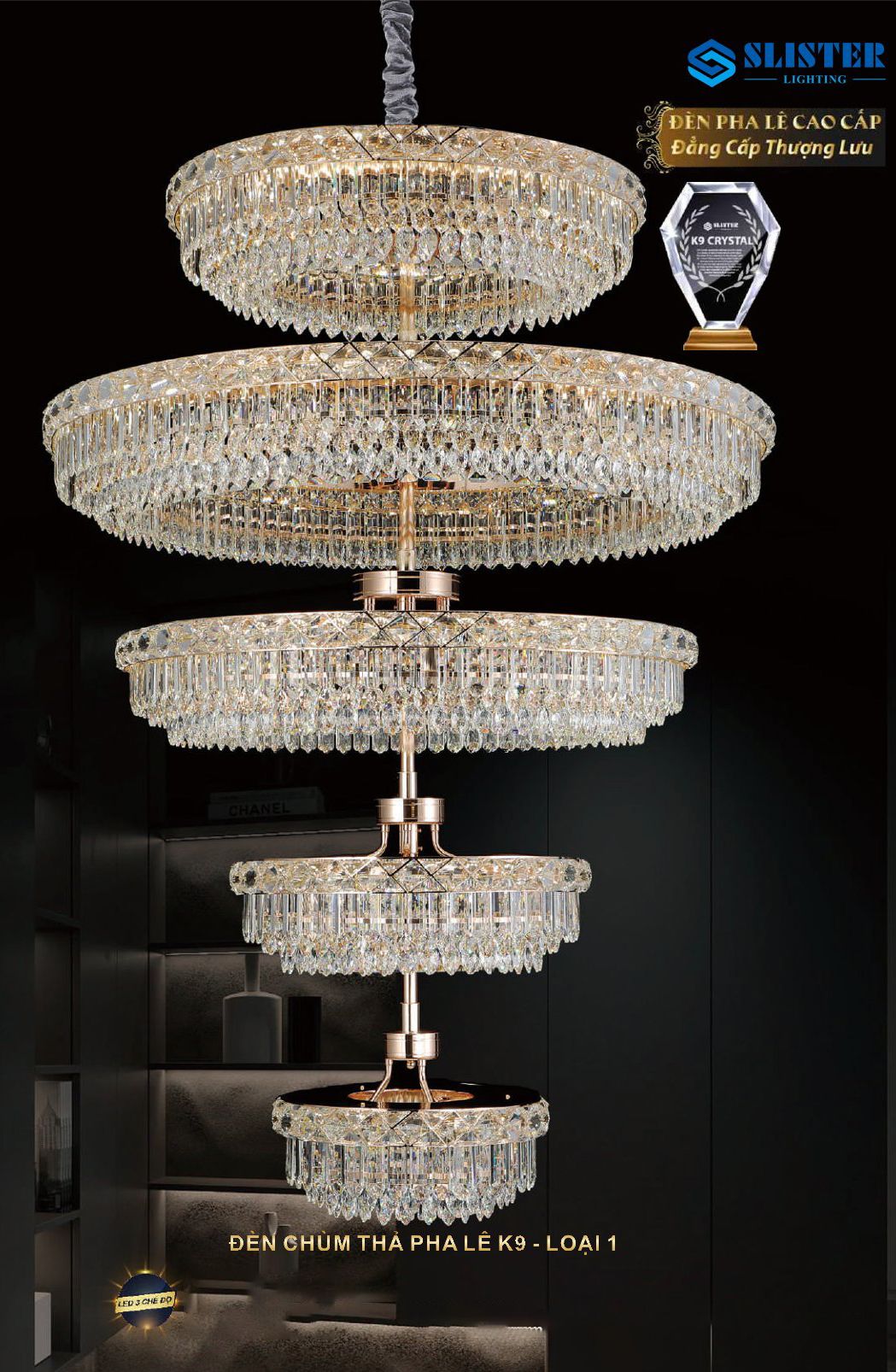 Đèn chùm pha lê 8817/5