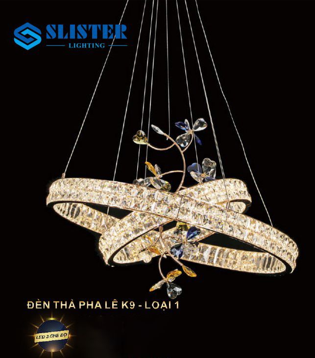 Đèn thả pha lê 8818/800+500