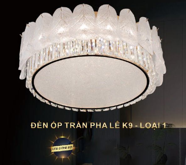 Đèn ốp trần pha lê 8822/600
