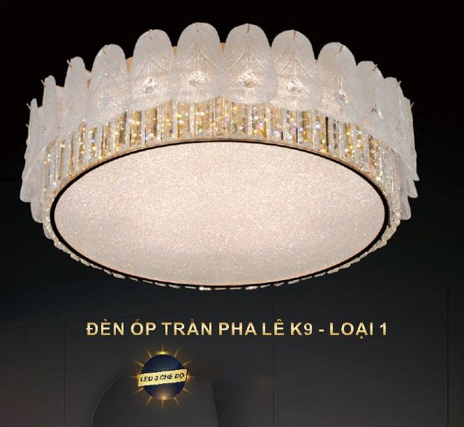 Đèn ốp trần pha lê 8822/800